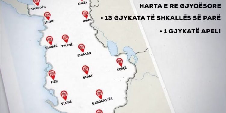 VOA: Harta e re gjyqësore në Shqipëri, shqetësime për kostot dhe vonesat në drejtësi